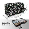 thumbnail image 4 of Goofa Daisies Flowers Printed Toiletry Bag with Handle,Large Capacity Travel Makeup Cosmetic Bag for Women, Carry on Airport Airline Compliant Bag, 4 of 9