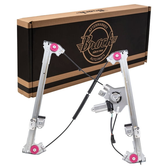 Brock Window Regulator w/ Motor for 2004-2008 F-150 Crew Cab Rear Left 6L3Z1627001AA 2004-2008 Lobo