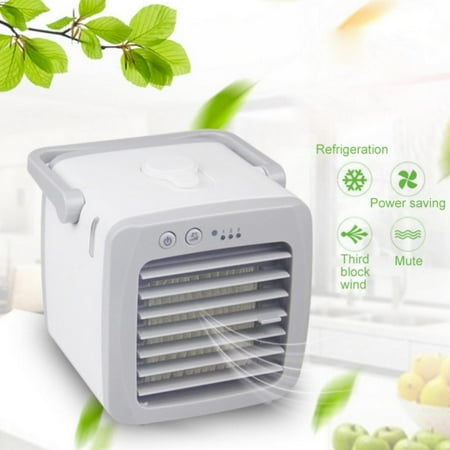 

Mini Air Conditioning Fan Refrigeration Electric Fan Small Household Cold Fan Dormitory Home Office Portable Desktop Cooling Fan