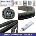 Dryer Drum Felt Gasket KIT Part DC9707618A with High Temp Adhesive