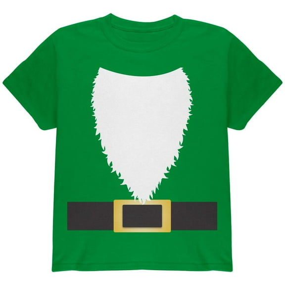 Halloween Lawn Gnome Costume Green Youth T Shirt Irish Green YSM