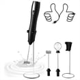 thumbnail image 1 of Espumador de Café Recargable, Vaporizador Eléctrico de Mano, Soporte de Acero Inoxidable., 1 of 5