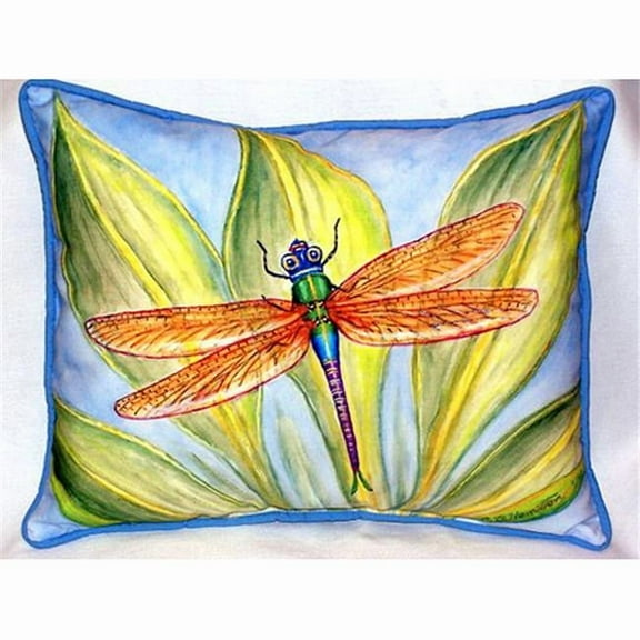 Betsy Drake HJ299 Dicks Dragonfly Large Indoor & Outdoor Pillow 16 x 20
