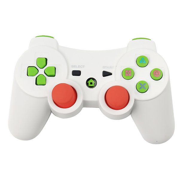 Controlador de juegos Bluetooth inalámbrico Joystick Gamepad Reemplazo para consola de juegos PS3, blanco Inevent DZ4206-01B