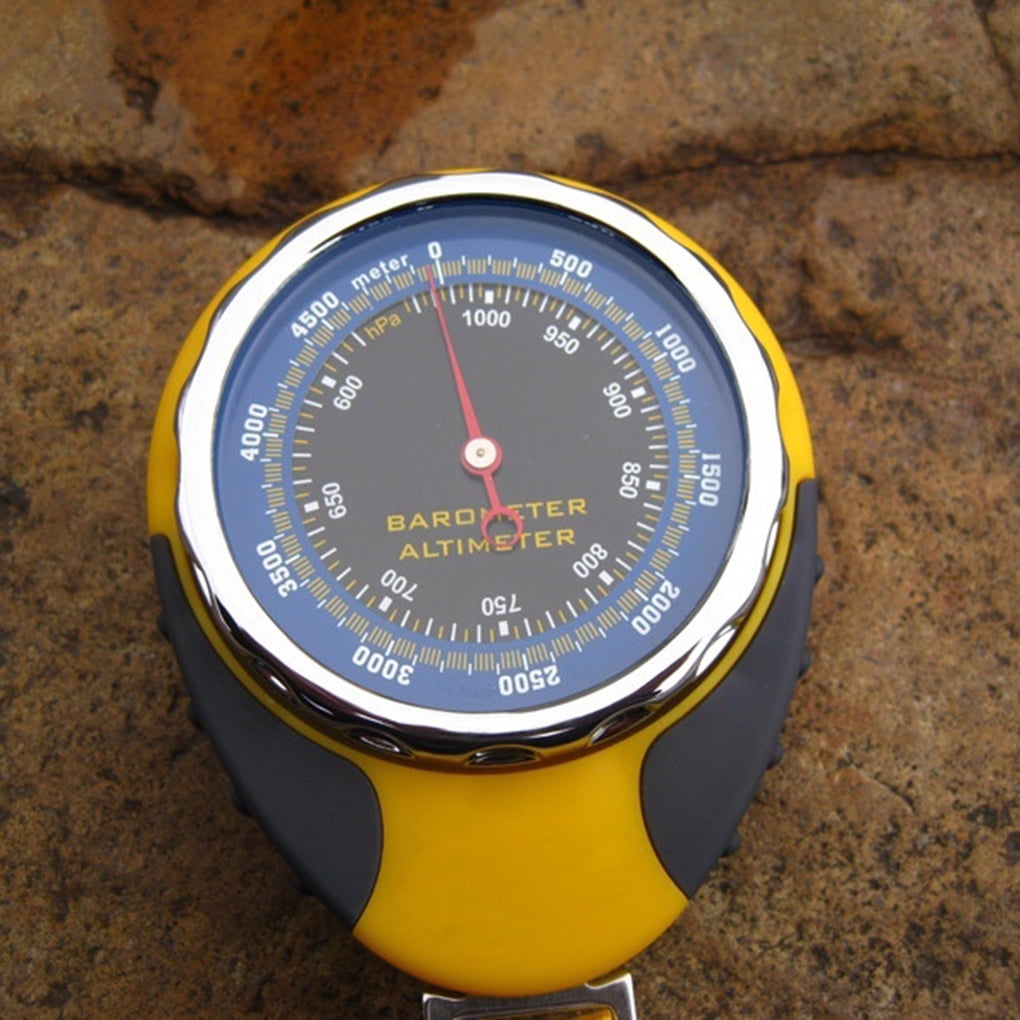 AMTAST Barometer Altimeter Thermometer Metric Altitude Monitor for