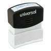 Universal - Stamp - pre-inked - blue - stock text - COMPLETED - 1.7 in x 0.55 in