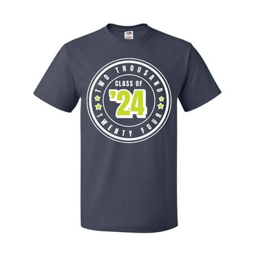 Inktastic Class of 2024 in White Circle with Stars T-Shirt