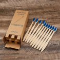 thumbnail image 4 of Bamboo Toothbrush Soft Bristle Toothbrush 10-Pack - BPA Free Adult Soft Bristle Toothbrush | Eco-Friendly, Compostable & Biodegradable Toothbrush | Na, 4 of 5