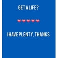 thumbnail image 2 of Gamer Get A Life? I Have Plenty Adult Blue Long Sleeve Hoodie-Medium, 2 of 3