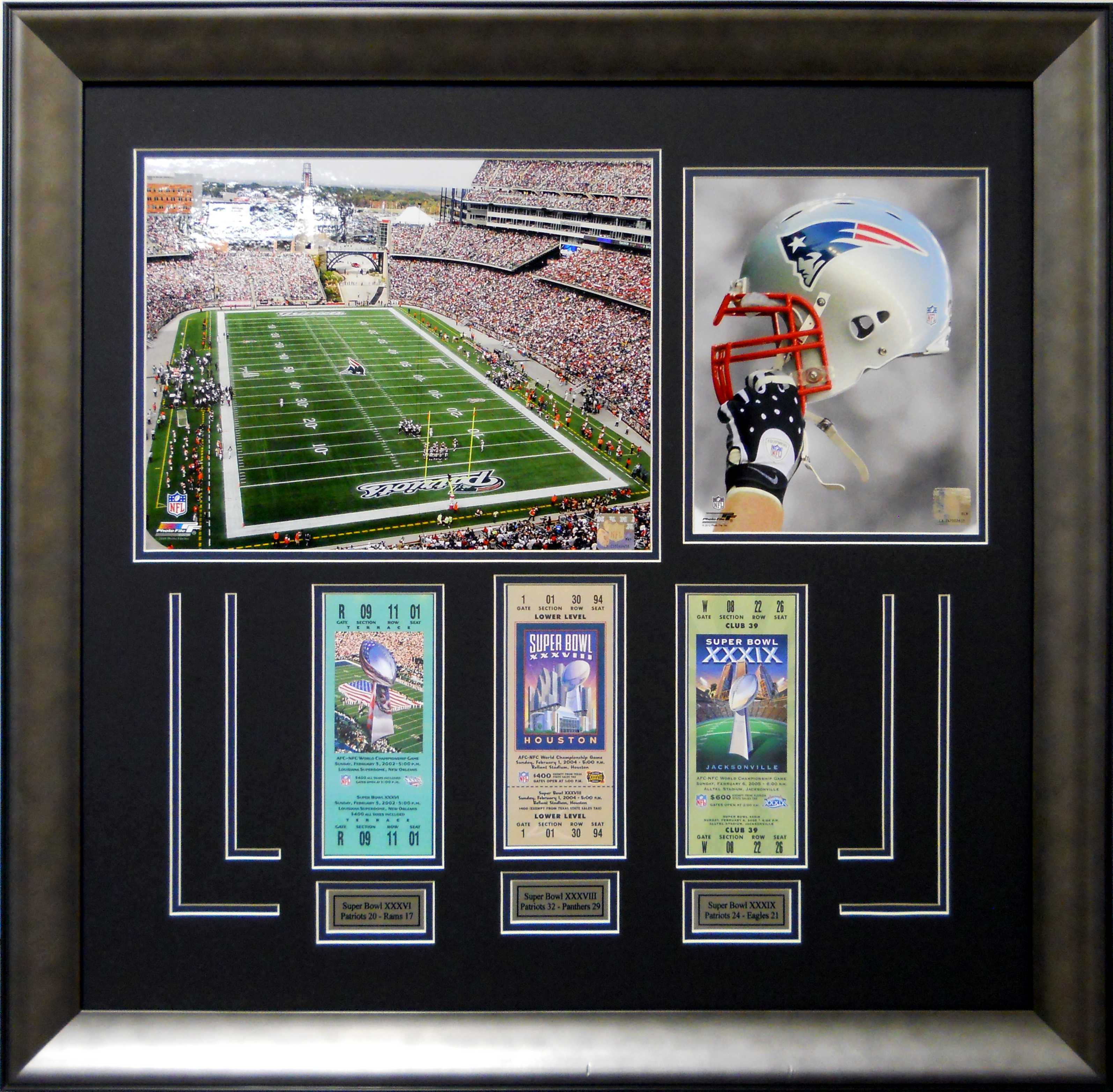 NE Patriots Gillette Stadium Super Bowl XXXVI & XXXVII ...