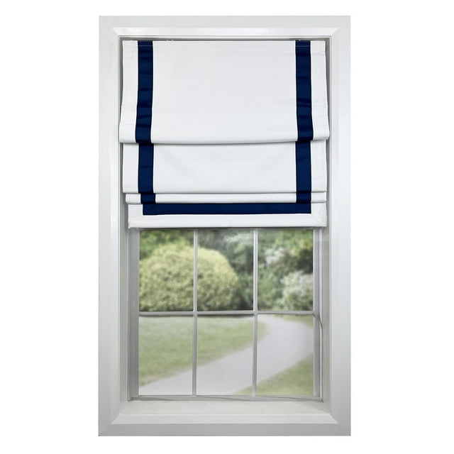 Versailles - Store Romain Sans Fil, Collection Valentina, Tissu Assombrissant, 32 Pouces x 63 Pouces, Bleu
