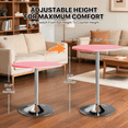 thumbnail image 3 of Magshion Adjustable/Swivel Top Round Pub Table, Pink, 3 of 8