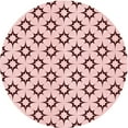 thumbnail image 1 of Ahgly Company Indoor Round Patterned Light Rose Pink Area Rugs, 7' Round, 1 of 6