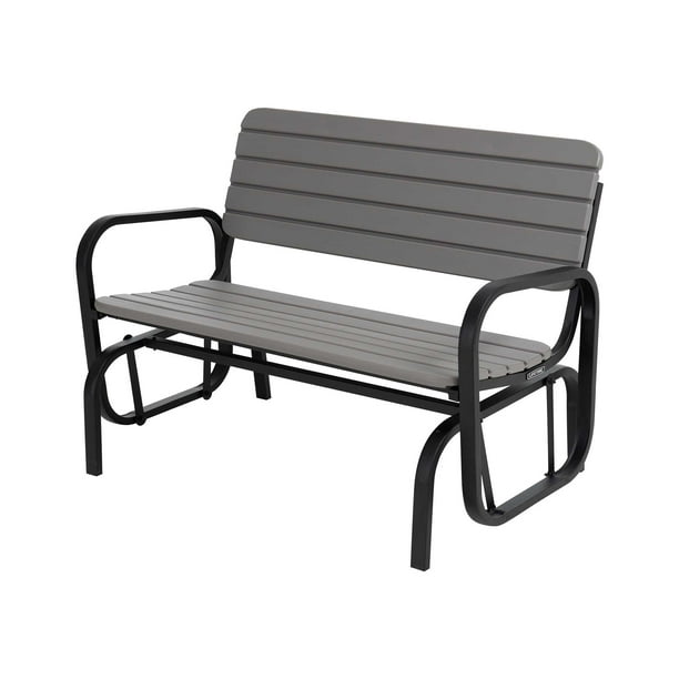 Lifetime Polyethylene Outdoor Glider Bench Gray (60361)