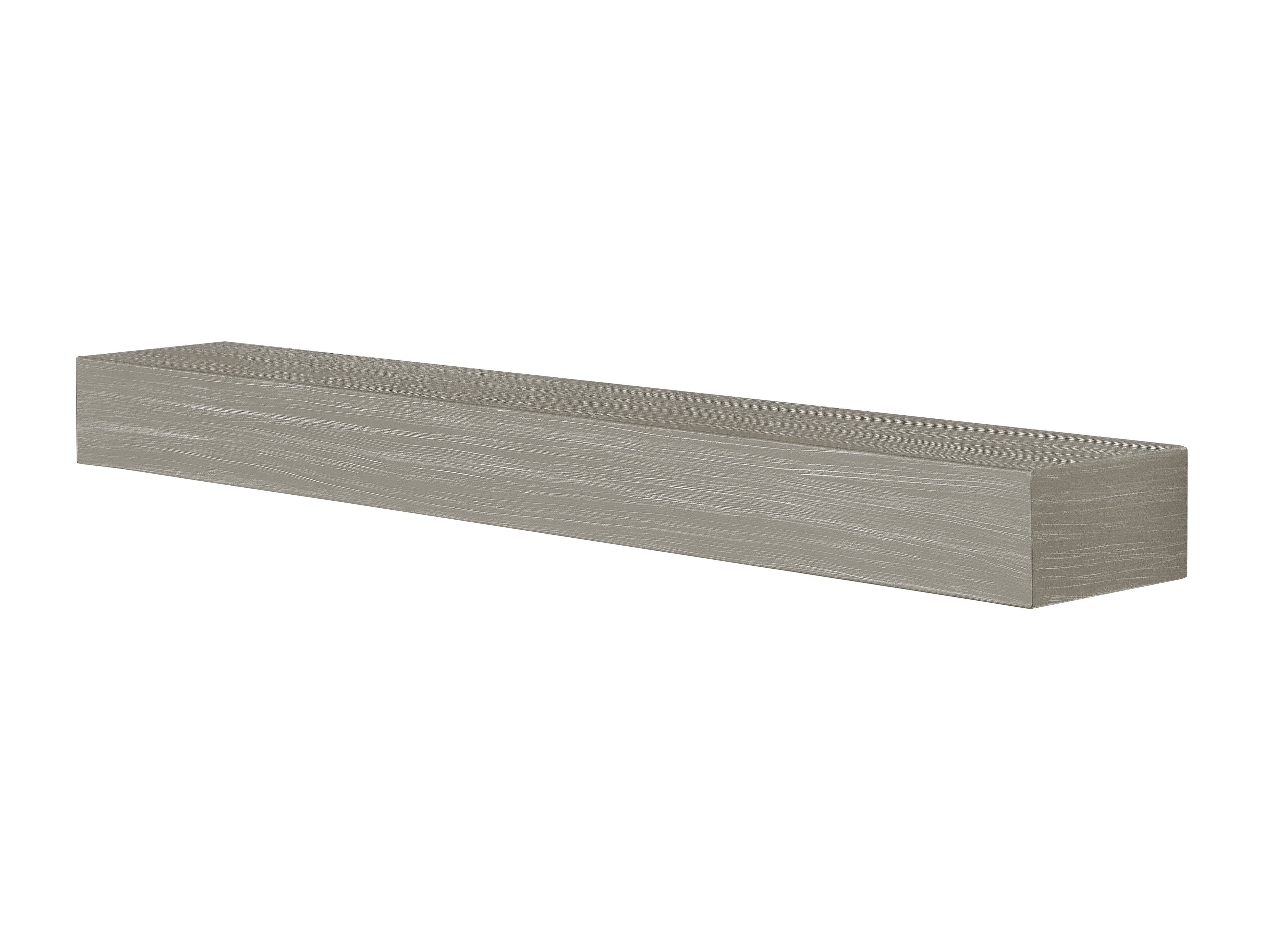 Pearl Mantels Zachary non-combustible mantel shelf, Graywash, 48"L x 9"D x 5"H, For use indoors and out