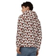 thumbnail image 4 of Kdxio A Rooster With Chickens Print Men Hoodies Casual Hoodies for Men with Zip Pockets Full Zip Long Sleeve Sweatshirt Sports Hooded Jacket-Large, 4 of 5