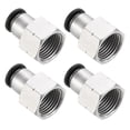 thumbnail image 1 of Unique Bargains 4Pcs 3/8 Inch OD Tube to 1/2 Inch NPT Female Thread Push to Connect Fittings, 1 of 7