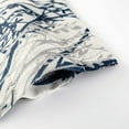 thumbnail image 4 of DriftAway Tree Branch Linen Blend Abstract Ink Printing Lined Thermal Insulated Window Curtain Valance Rod Pocket 52" x 18" Plus 2" Header Blue 2 Pack, 4 of 6