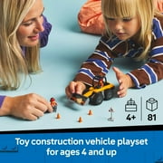 LEGO City Yellow Construction Wheel Loader Building Sensory Toy - Construction Vehicle Toy for Toddlers, Boys and Girls, Ages 4+ Educational, Learning Gift Idea for Preschoolers - 60450