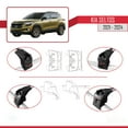 thumbnail image 4 of Compatible with Kia Seltos 2021-2024 ACE-2 Car Roof Rack Cross Bar Grey Aluminium 2 Bars, 4 of 9