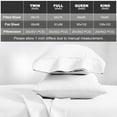 thumbnail image 5 of Liwarace 4 Pieces Queen Size Bed Set Solid Color Deep Pocket Sheets,White, 5 of 13