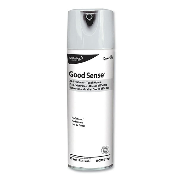 Good Sense Air Freshener Tough Odor No Smoke, Floral, 12.5 oz, 6/Carton