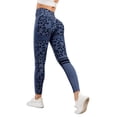 thumbnail image 4 of Outfmvch Yoga Pants Womens Leggings Athletic Gym Workout Pants for Women Pull On Side Pockets Tummy Control Workout Leggings Womens No Front Seam Leggings for Women Blue L, 4 of 9