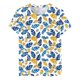 thumbnail image 4 of Puntoco Liquidación de blusas cortas para mujer Blusas estampadas de moda para mujer Camiseta de manga corta Cuello redondo, 4 of 4