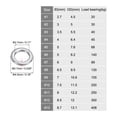 thumbnail image 2 of Uxcell 0.7x2.7x4.5mm Fishing Rings, 50 Pack 304 Stainless Steel Solid Ring Wire Snap Ring for Saltwater Freshwater, 2 of 5