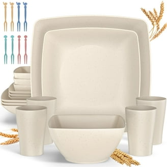 TheClearConscience Bamboo kids dinnerware set I pieces tableware