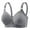 Grey, variant on Women's Plus Size Non-Underwire Push Up Bra - Comfortable Breathable Smooth Cup - Low Cut Neckline - 48-54 Sizes