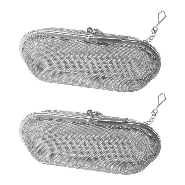 FRCOLOR Tea Filter 2pcs Creative Tea Infusers Household Tea Strainers Kitchen Brine Filters (Silver),4.33"X1.89"X1.89"