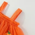thumbnail image 6 of KPOPLK Toddler Girl Dress Pumpkin Embroidery Twirl Dresses Purple Tutu Holiday Birthday Photo(2-3 Years,A77-Orange), 6 of 9