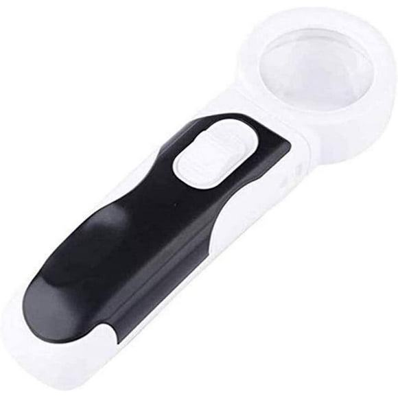 LED Illuminated Magnifying Glass Set. Best Magnifier with Lights for Seniors, Macular Degeneration, Reading and Hobbyists