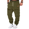 thumbnail image 2 of Men's Casual Sports Sweatpants with Woven Pocket and Leather Label for Comfortable Wear, 2 of 6