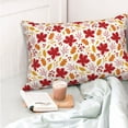 thumbnail image 4 of KLL fall laef Maple Pillow Covers Envelope Closure,Super Soft and Cozy Fuzzy Fleece Pillow Case Cover-20"x30", 4 of 6