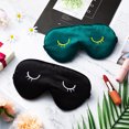 thumbnail image 4 of SUTENG 2 PCS Kids Silk Sleeping Eye Masks Cute Lightweight Adjustable Satin Eye Masks with 2 Storage Pouches, 4 of 5