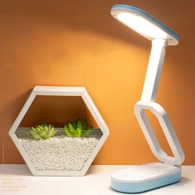 Lámpara con pilas Mini lámpara plegable y potable, lámpara recargable Lámpara inalámbrica Luz portátil, Lámpara con pilas regulable Lámpara portátil, Lámpara con batería Luz portátil, linda