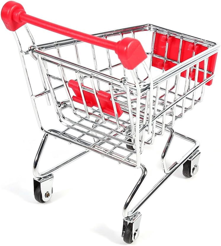 Parrot Bird Toy Shopping Cart Parakeet ligence Training Game Eon for Play for Small Birds Stainless Steel