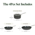 thumbnail image 4 of Chef Power 4 Pcs Pots and Pans Set, Hard Anodized Cookware Set, Nonstick Pan, Fit Induction, Oven, Dishwasher, Stainless Steel Handle, Essential (4 Pieces), 4 of 6