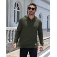 thumbnail image 6 of COOFANDY Men's Lightweight Pullover Hoodie Long Sleeve Sweatshirt Comfort Travel Hoodie, Mens Hoodies with Pocket, 6 of 10