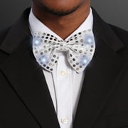 FlashingBlinkyLights Sequin Bow Tie with LEDs