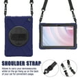 thumbnail image 2 of XYX Case for Fire HD 10 Tablet (13th Generation, 2023 Release) with 360 Degree Rotating, Hand Strap, Shoulder Strap, Navy Blue, 2 of 7