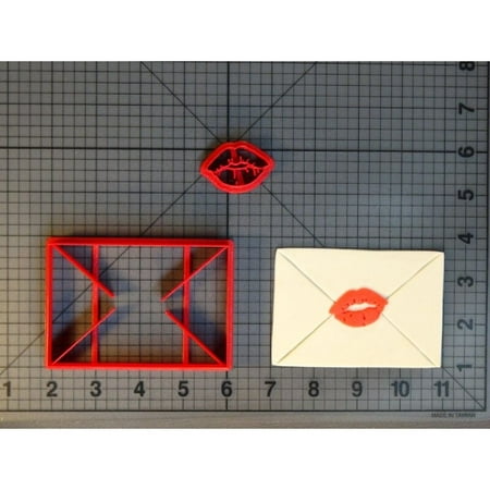

Valentines Day Love Letter Heart Envelop Message Text Shape Fondant Decorated Cookie Cutter Custom M