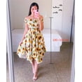 thumbnail image 3 of Woman Long Dresses for Flower Suspender Female Summer Party short Elegant Casual Boho Holiday Dress Girl Off Shoulder Lady Print, 3 of 7