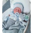 thumbnail image 1 of Realistic Reborn Dolls Levi - 18 Inch Lifelike Sleeping Baby Boy That Look Real Soft Cloth Body Newborn Baby Dolls Poseable Advanced Painted with Gift Box Set for Kids Age 3+, 1 of 5