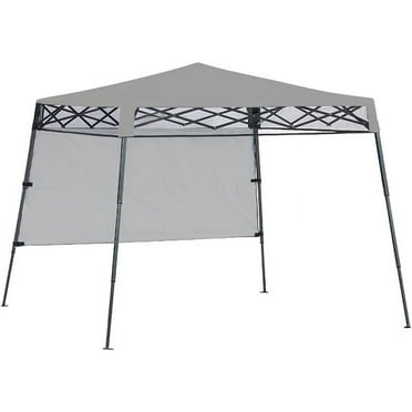 Garden Winds Custom Fit Replacement Canopy Top Cover and Sunshade Compatible with Quik Shade Go Hybrid Tangkula Base 7' x 7', Canopy Top 6' X 6' - Upgraded Performance RIPLOCK 350 Fabric - Slate Gray