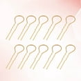 thumbnail image 4 of EeaseMX Pinzas para el cabello onduladas en forma de U de 10 piezas en forma de U Bobby Pin Stick para mujeres y niñas (dorado), 4 of 7