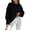 Black, variant on Womens Oversized Hoodies Warm Soft Fleece Sweatshirts Fall Fashion 2025 Crewneck Pullover Sweaters Winter Clothes With Pockets