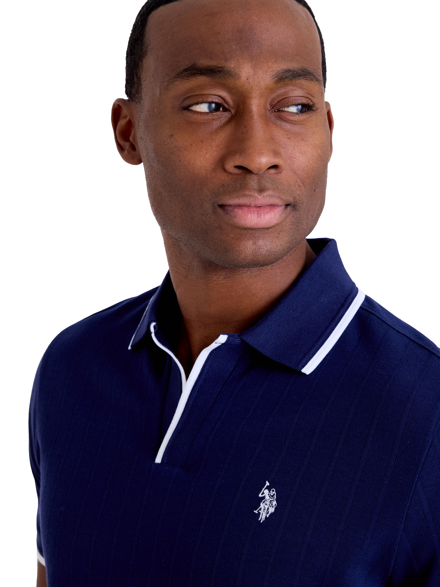 U.S. Polo Assn. Men's Textured Knit Polo Shirt